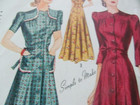Simplicity  Pattern 3587 For House Dresses  Bust 34 Size 16 From 1940s Era