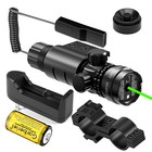 Tactical Green red Laser Sight Rifle Dot Scope switch picatinny Rail barrelmount