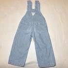 Vintage Oshkosh Bgosh Hickory Stripe Overalls Made In Usa Blue White Toddler 2t