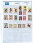  lot Of 105 Stamps   8 Angola  a Thru Z  Stamp Collection Album Lot 1a