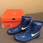 Nike Machomai Boxing Shoes     Blue Excellent Condition     Original Box- 9us 27 Cm