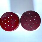 2 Mid Century Modern Milk Glass Spice Jars Red Lids Vintage Usa Made Retro Mcm