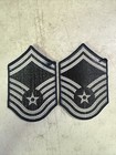 Us Air Force Dress Blue Senior Master Sergeant E-8 Rank Chevron Patches - Male