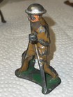Vintage Barclay Manoil Lead Toy Soldier With Signal Light Tripod