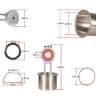 Kk-4835 Compressor Piston Kit Connecting Rod Replacement Kit W piston Bearing Fo