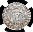 Portugal  Joao Ii  1481-1495  Silver Vintem  Lisbon Mint  Ngc Au50