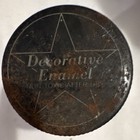 Vintage Decorative Enamel Black Paint Jar Tin Paint   Varnish Theme