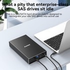 Maiwo External Sas sata Enclosure - 2 5 3 5 Inch Ssd hdd  Sas To Usb3 1 Black 
