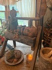 Primitive Old Wood Farrier Aafa Early Cabin Goods 
