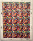 Leroy Neiman Olympic Un 1996 Postage Stamps Mnh Souvenir Sheets  6 
