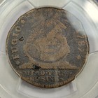 1787 Fugio Cent 1c Pcgs Ag 4 Cinq Raised Rims Planchet Bubble Hole  Nice  j876