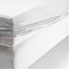 White Solid 1 Fitted Sheet 750 Tc Cotton Elasticated Deep Pocket All Bed Size