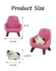 Cute Mini Cat Figurine With Small Sofa Resin Cat Figure For Office Home Decor   