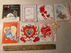 Vtg Lot Of 7 Valentine s Day Greeting Cards 5 W envelopes Posted 1944 Variety