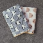 Puppy Blanket For Pet Cushion Dog Cat Bed Soft Warm Sleep Mat Paw bear Print