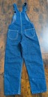 Vintage Carhartt Bib Overalls Kids 6x 7 Blue Denim  Jeans Double Knee Y2k