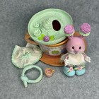 Vintage Tea Bunnies Carnation Mint Sweet Slumber Tea Party Purple Rabbit