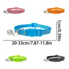 5 Pcs Reflective Cat Collars Breakaway With Bell Moon Pattern Adjustable