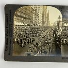 Antique Wwi Photos Keystone View Co 19132 Usa National Army Chicago Aug 4  1917