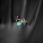 Handmade Jewelry Gift Natural  Opal Silver Ring  925 Sterling   Rvs270