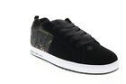 Dc Courtt Graffik Sq  Mens Black Nubuck Skate Inspired Sneakers Shoes