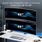 Vivo Dual Ultrawide Monitor Desk Mount  Stand For 2 Computer Screens Up To 49 