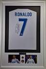 Cristiano Ronaldo Framed Shirt 2017 - 2018 Hand-signed With Coa Free Shipping