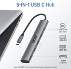 Acer 5-in-1 Usb-c Hub  4k Hdmi  100w Pd  3 Usb-a Ports For Laptop   Mac