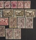Malaya States Stamp Lot  30   - Johore  Perak  Selangor  Penang - 1950s 60s Used