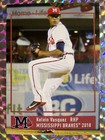2018 Kelvin Vasquez Rookie  43 Mississippi Braves Minor League Aa Cstore Rare