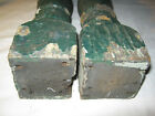 2 Antique Architectural Country Wood Home Garden Art Baluster Post Candle Stick