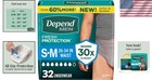 Comfortable Disposable Incontinence Underwear For Men  32 Count - S m Size