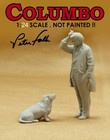 1 24 Figure Columbo And Dog   Peter Falk Not Painted   Welly Solid Minichamps
