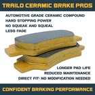 Traild Cfmoto U10 Pro u10xl Pro 2025-2026 Ceramic Brake Pad Set Front   Rear