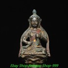 9 4  Antique Tibet Bronze Buddhism Sit Kwan-yin Guanyin Quanyin Goddess Statue