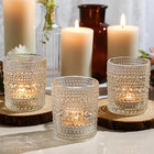 12 Pack Clear Votive Candle Holders Tea Light Candle Holders Bulk Tealight Glass