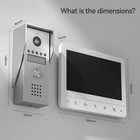Video Doorbell Intercom Entry System With Night Vision Support Unlock intercom