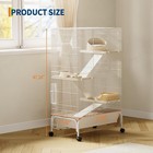 28  X 47  Small Animal Cage  Ferret Cage Large Chinchilla Cage 4-tier Metal Cage