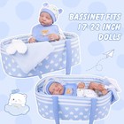 Aori Reborn Baby Dolls Bassinet Baby Doll Carrier Bed Soft Doll Carrier Doll    