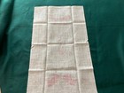 Vintage Kitchen Tea Towel 100  Linen Kay Dee Hand Prints Christmas Logo 17 x29  