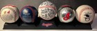 Vintage Cleveland Indians Baseball Lot Of 5 Souvenir Balls W  Display Stand    95 