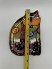 Vintage Royal Doulton Laurel Burch Blossoming Feline Trinket Tray Cat Plate 1996