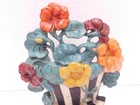Antique Cast Iron Hubley Nasturtiums Floral Doorstop Door Stop