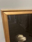 Vintage Black Child Crying Framed Print Artist Signed Serol   Americana African