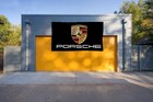 Porsche 3x5 Ft Black Flag Racing Car Show Banner Cave Decore Wall Banner