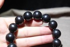 15 Mm Chinese Natural Ebony Bracelet Handmade Buddha Beads Bracelet             