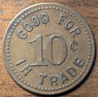 Liberty  New York Ny Silver Dollar Rare Town Good For 10   Trade Token