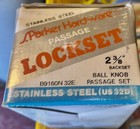 Parker B9160p32e Stainless Steel Lockset Ball Knob Privacy Set 2 3 8 Lockset New