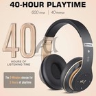 Wireless Headphones Bluetooth Noise Cancelling Stereo Earphones Over Ear Headset