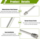 59inch Airless Paint Sprayer Tip Extension Pole  Spray Tip Extension Rod With   